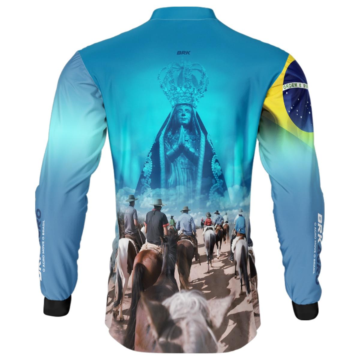 Camisa Agro Brk Cavalgada Devoto Nossa Senhora com UV50+ - BRK AGRO