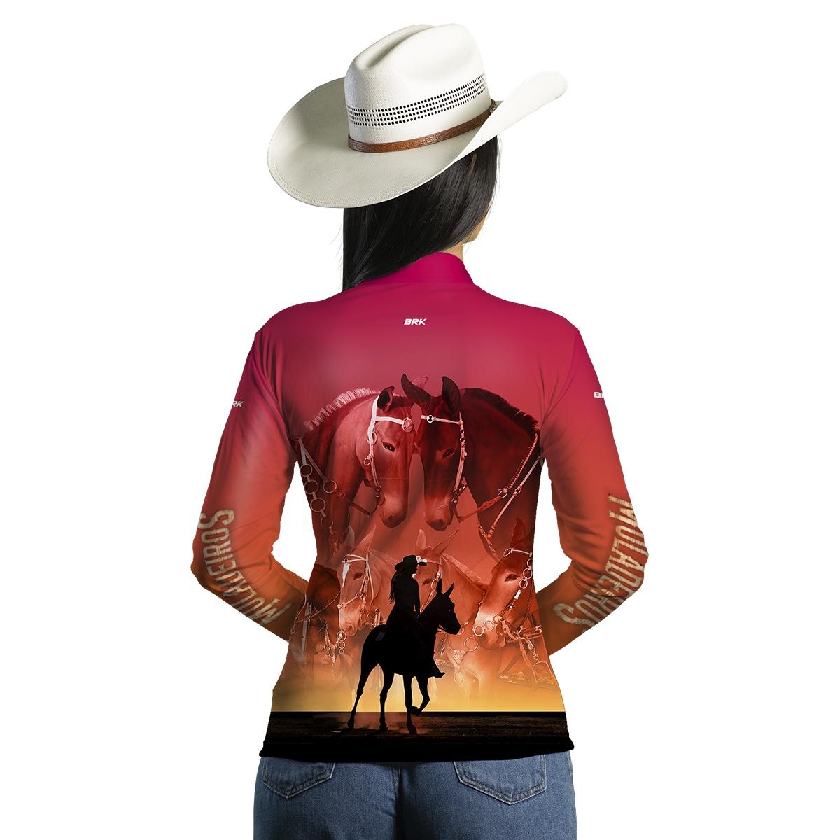 Camisa Agro Brk Feminina Muladeiros com UV50+ - BRK AGRO