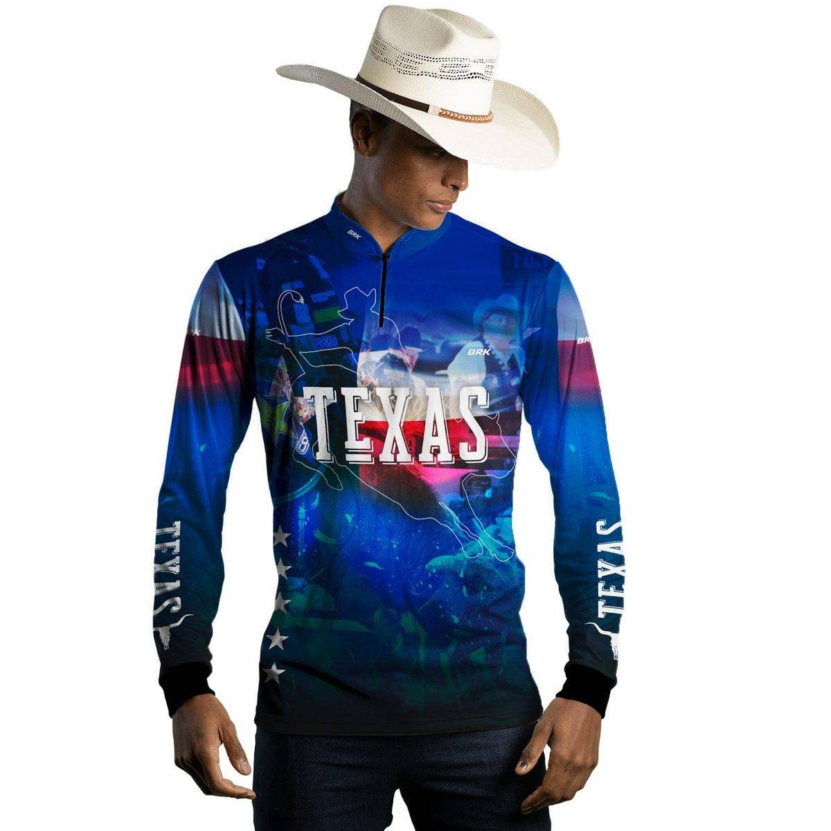 Camisa Agro Brk Country Texas Rodeio com Proteção Solar UV50+ - BRK AGRO