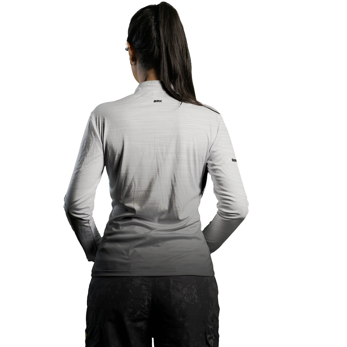 Camisa Agro Feminina Brk Mescla Branca com Proteção Solar UV50+ - Brk Agro