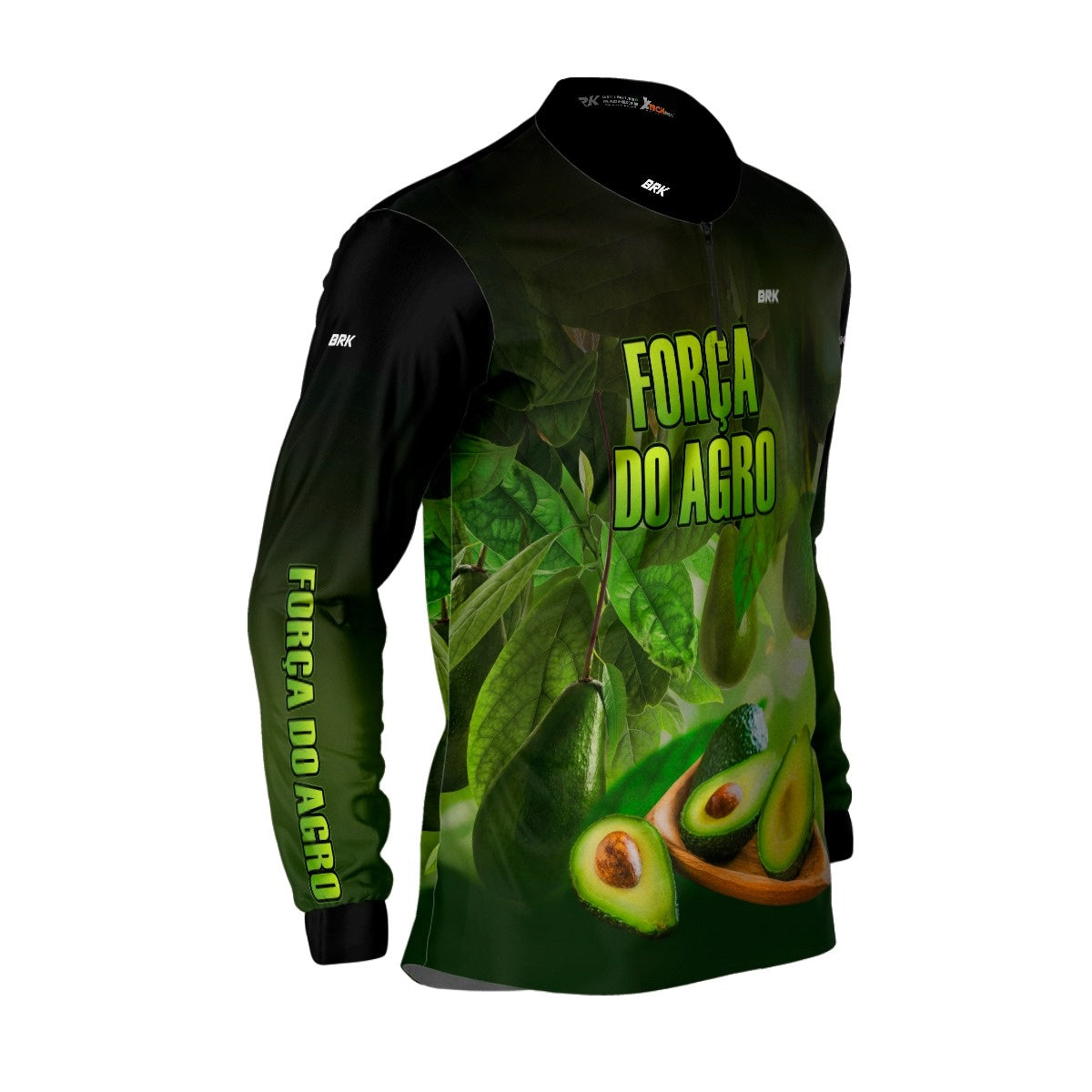 Camisa Agro Brk A Força do Agro Produtor de Abacate com UV50+