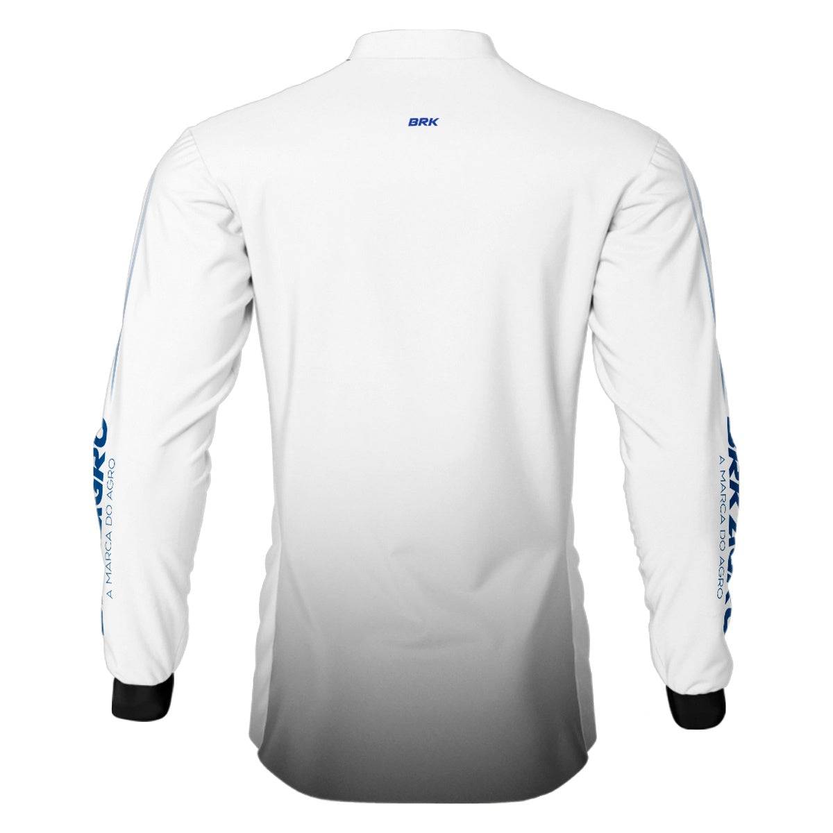 Camisa Agro Brk Básica Branca e Azul com Proteção Solar UV50+ - Brk Agro