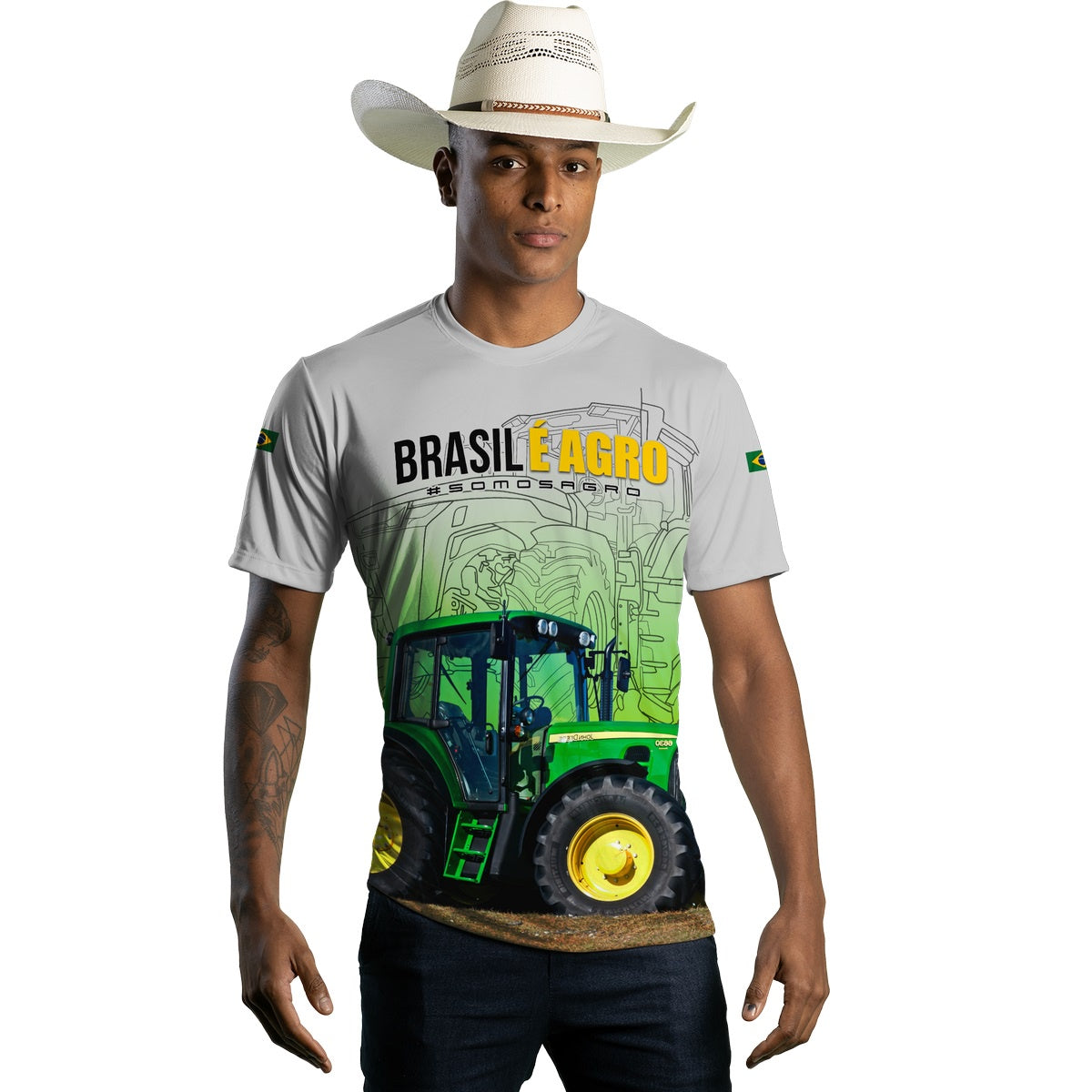 Camiseta Agro Brk Brasil é Agro 05 com Proteção Solar UV50+ - Brk Agro