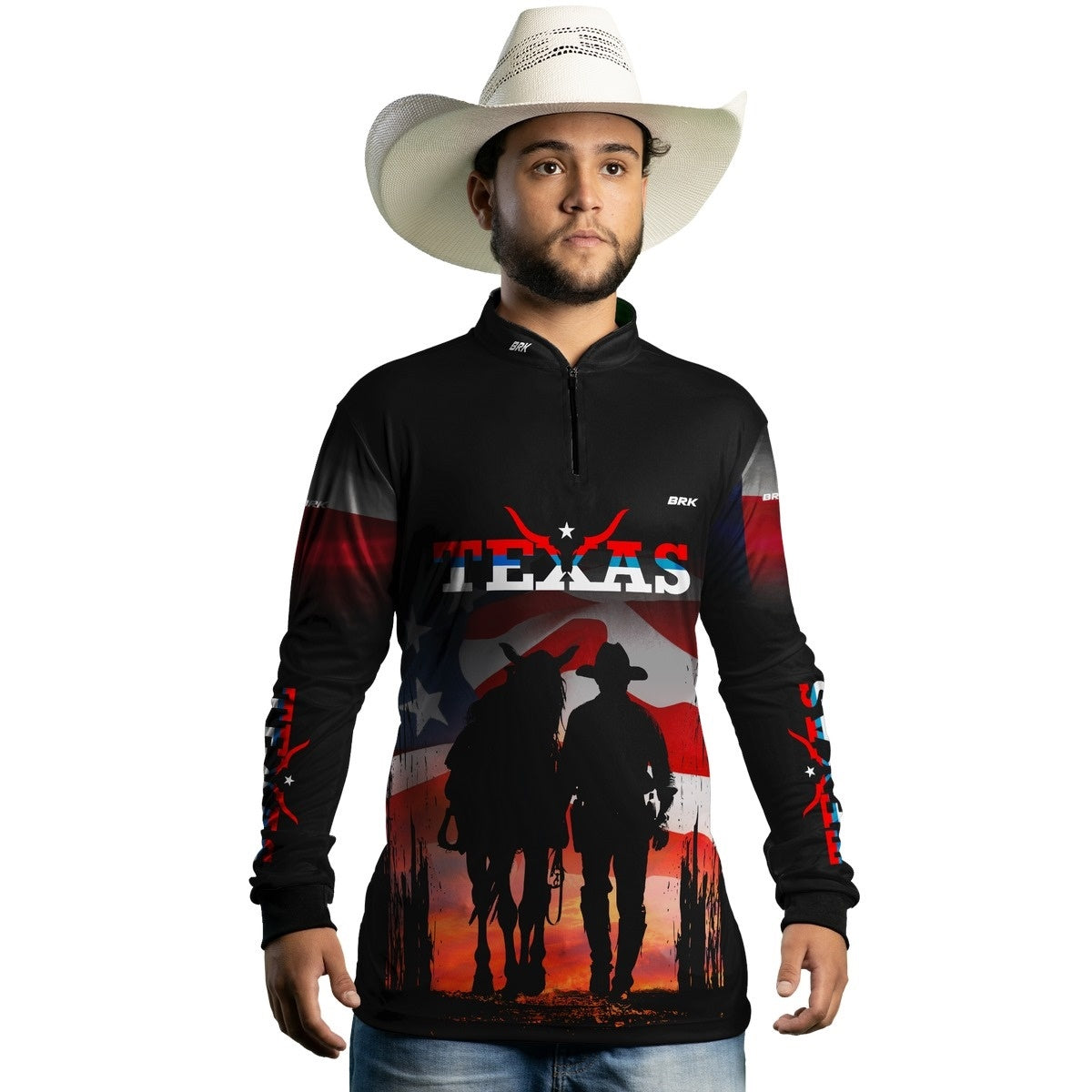 Camisa Agro Brk Texano com Proteção Solar UV50+ - Brk Agro