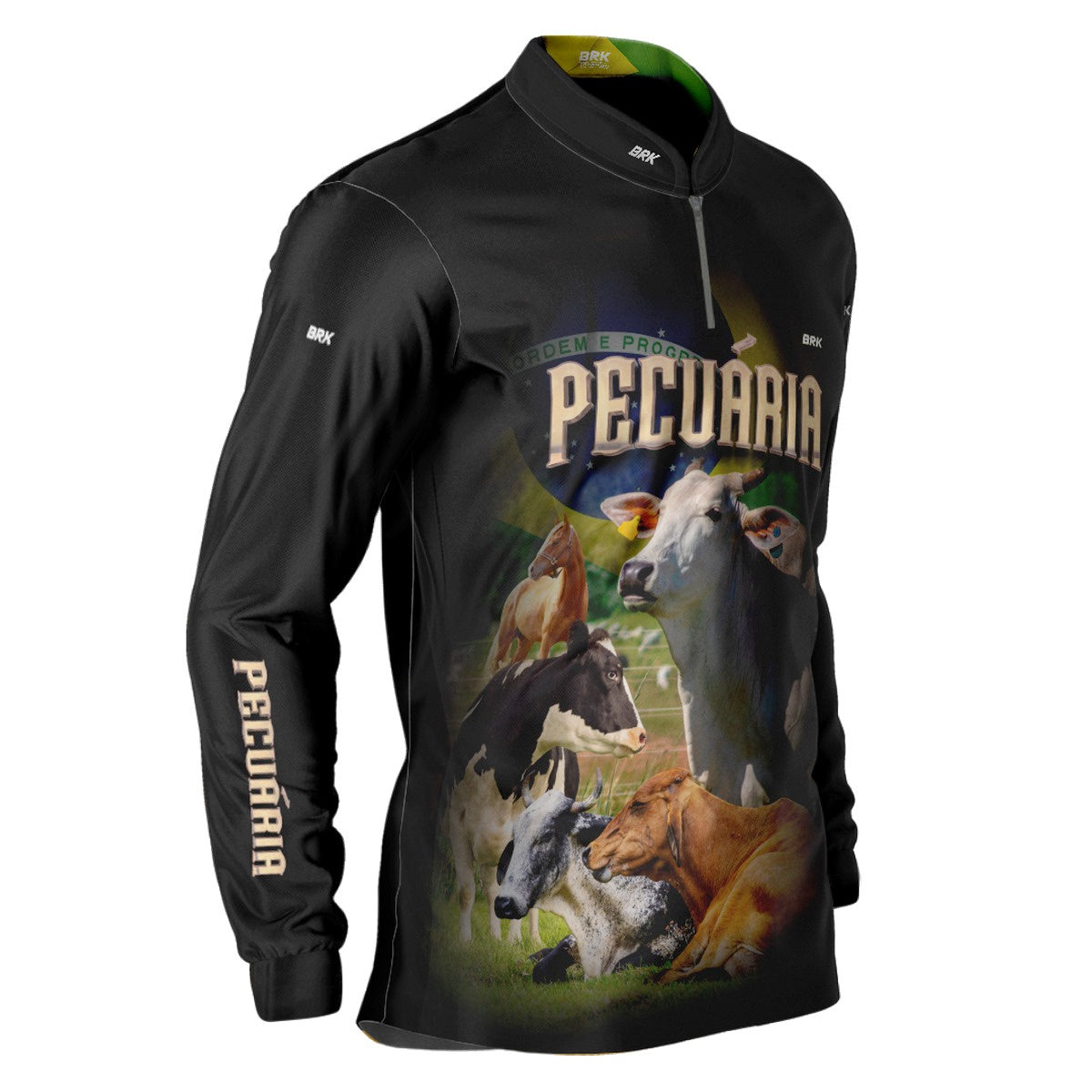 Camisa Agro Brk Pecuária com Proteção Solar UV50+ - BRK AGRO