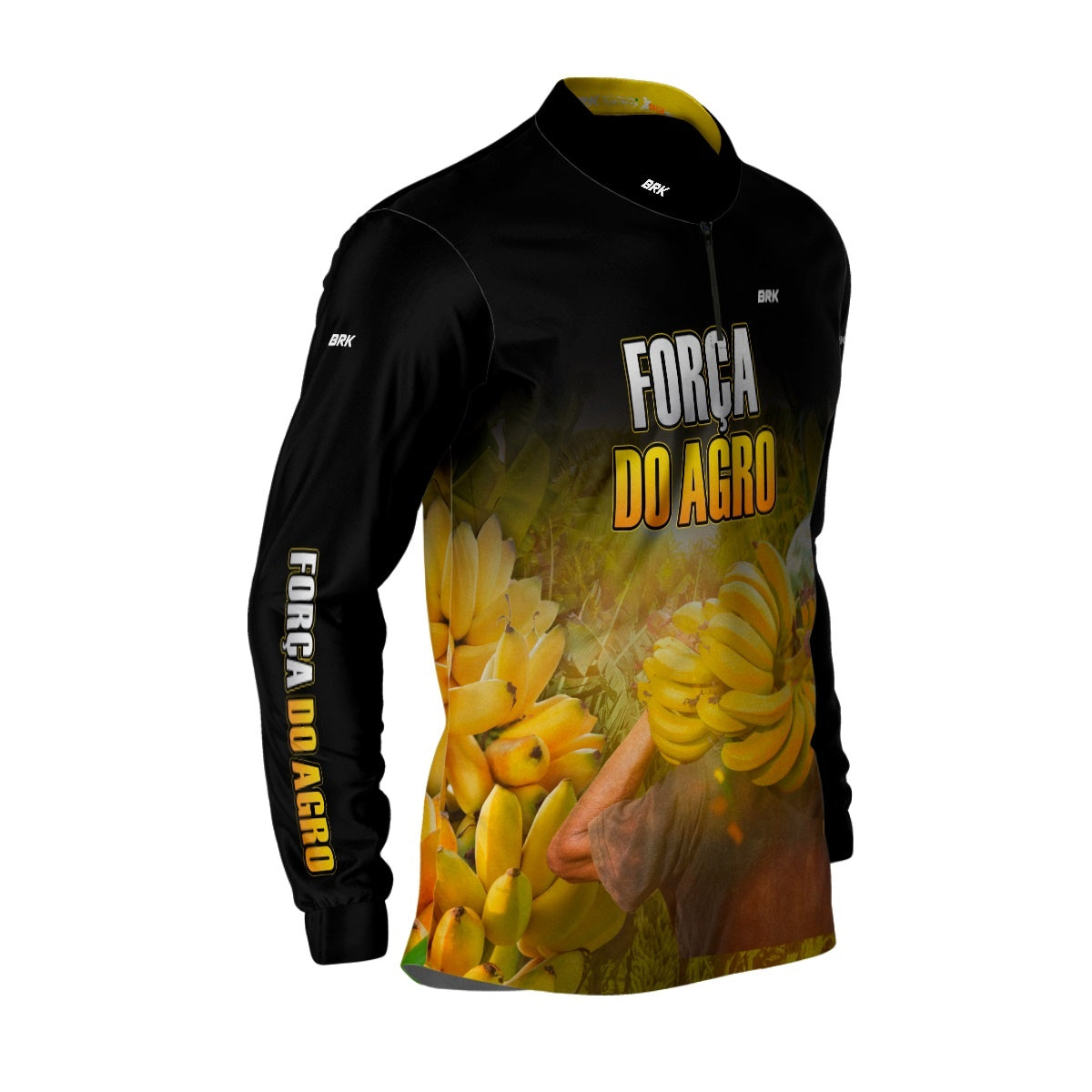 Camisa Agro Brk A Força do Agro Produtor de Banana com UV50+ - BRK AGRO