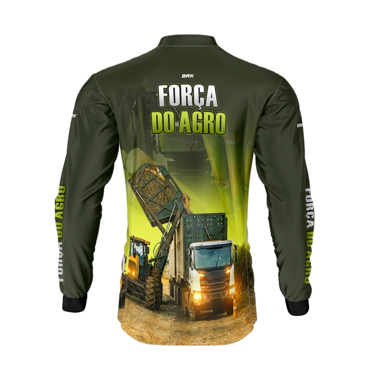 Camisa Agro Brk A Força do Agro Caminhão de Cana com Proteção Solar UV50+ - Brk Agro