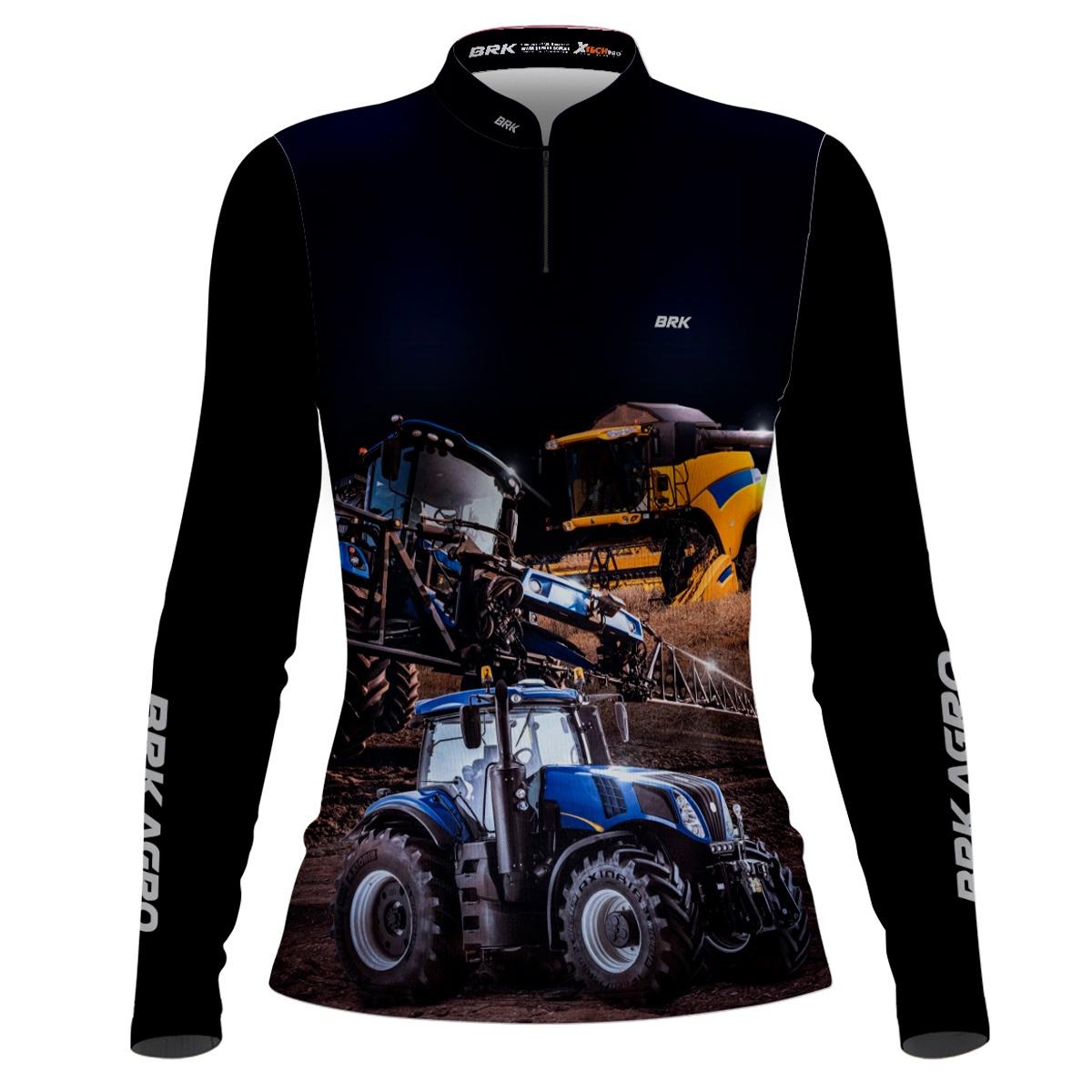 Camisa Agro Brk Maquinário Agrícola com Proteção Solar UV50+ - Brk Agro