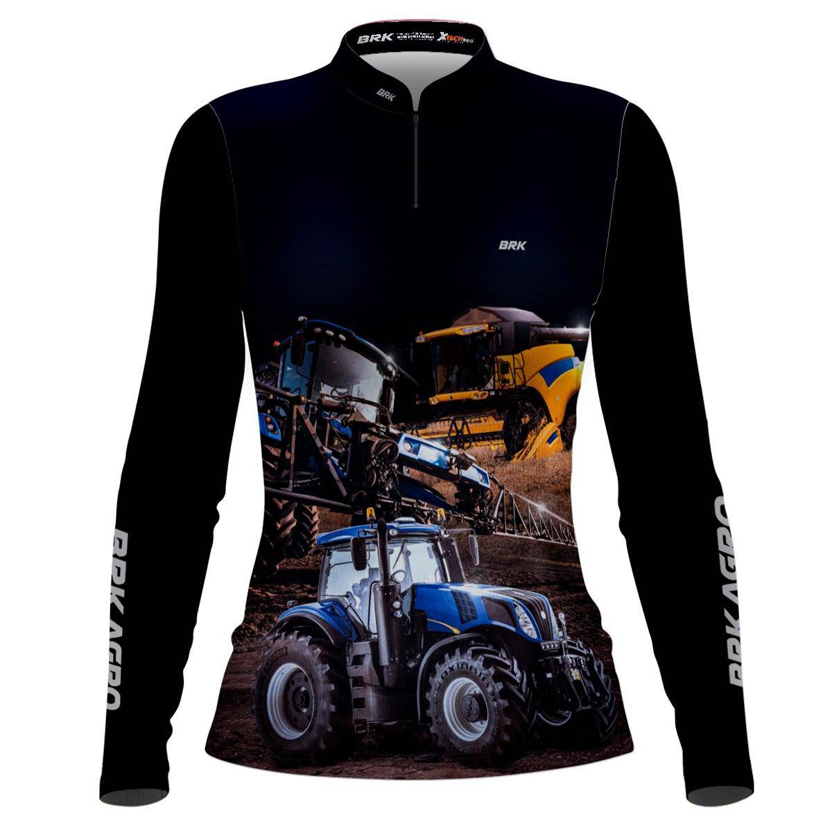 Camisa Agro Brk Maquinário Agrícola com Proteção Solar UV50+ - Brk Agro