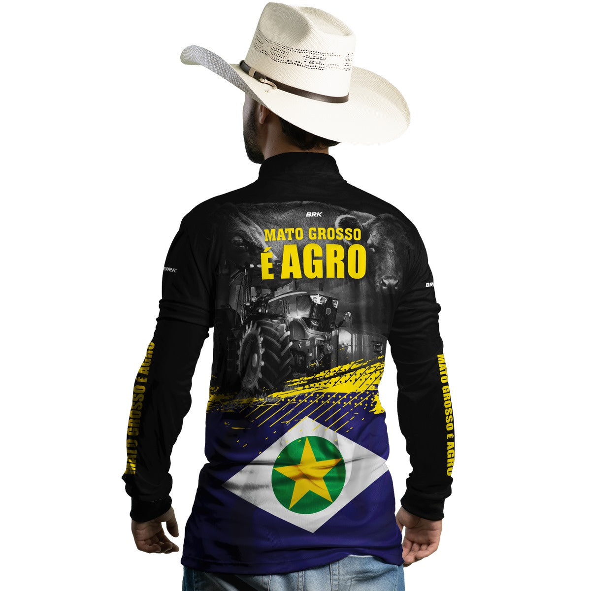 Camisa Agro Brk Mato Grosso é Agro com Proteção Solar UV50+ - BRK AGRO