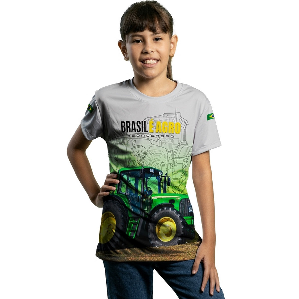 Camiseta Agro Brk Brasil é Agro 05 com Proteção Solar UV50+ - Brk Agro