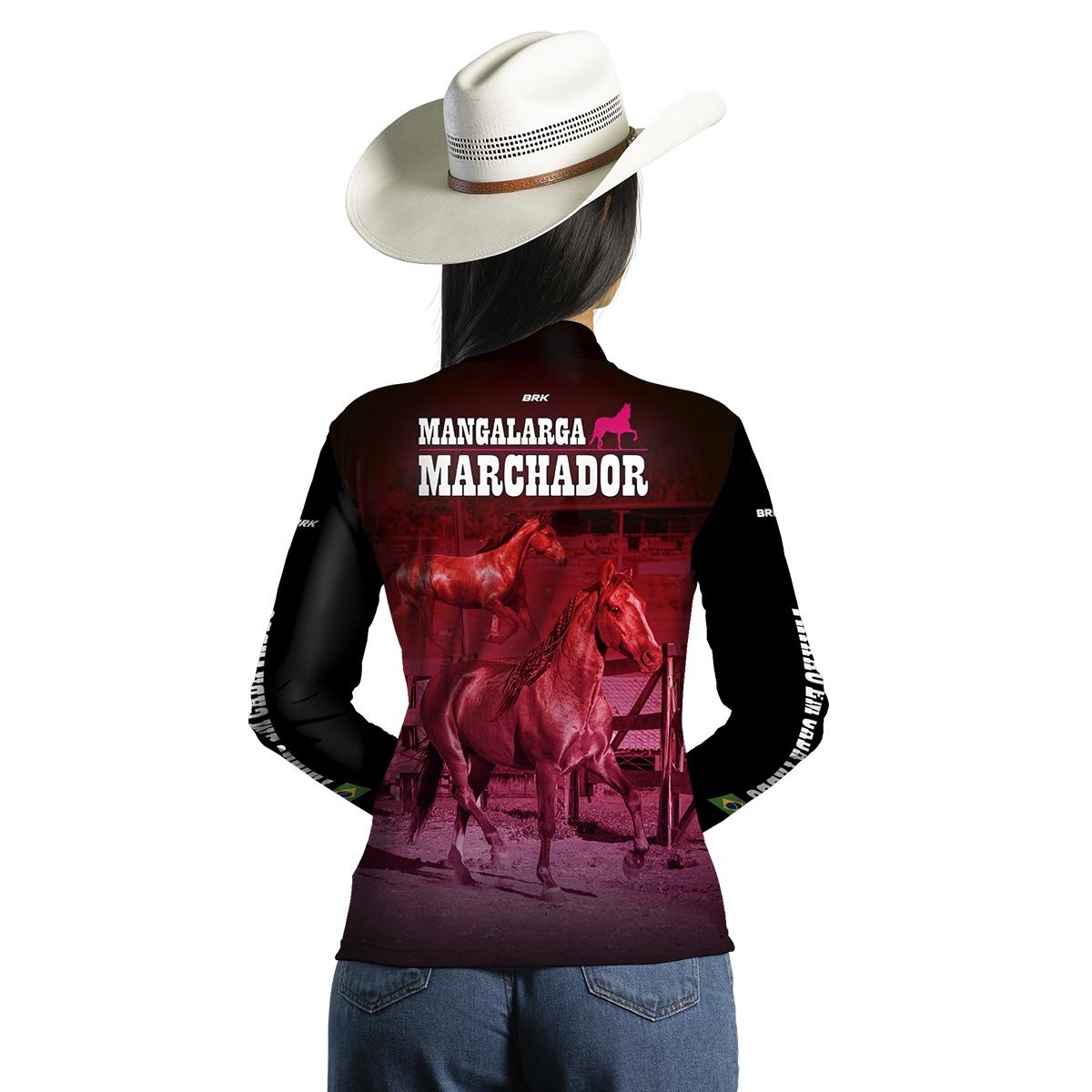 Camisa Agro Feminina Mangalarga Marchador com UV50+ - BRK AGRO