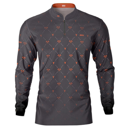Camisa Agro Brk Country Xadrez Orange Horse com Proteção Solar UV50+ - BRK AGRO