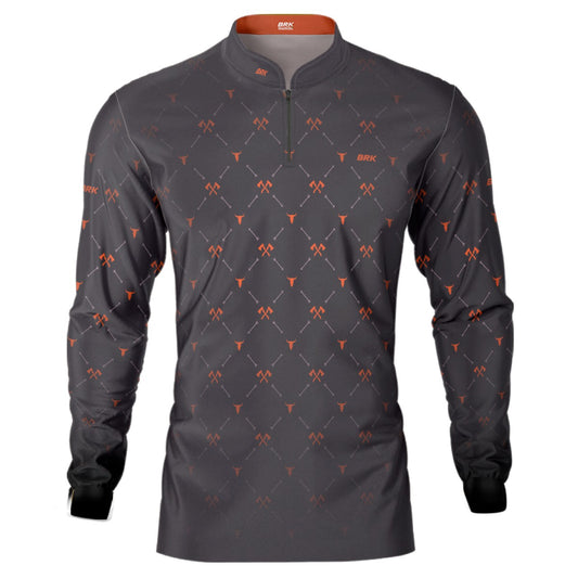 Camisa Agro Brk Country Xadrez Orange Horse com Proteção Solar UV50+ - BRK AGRO