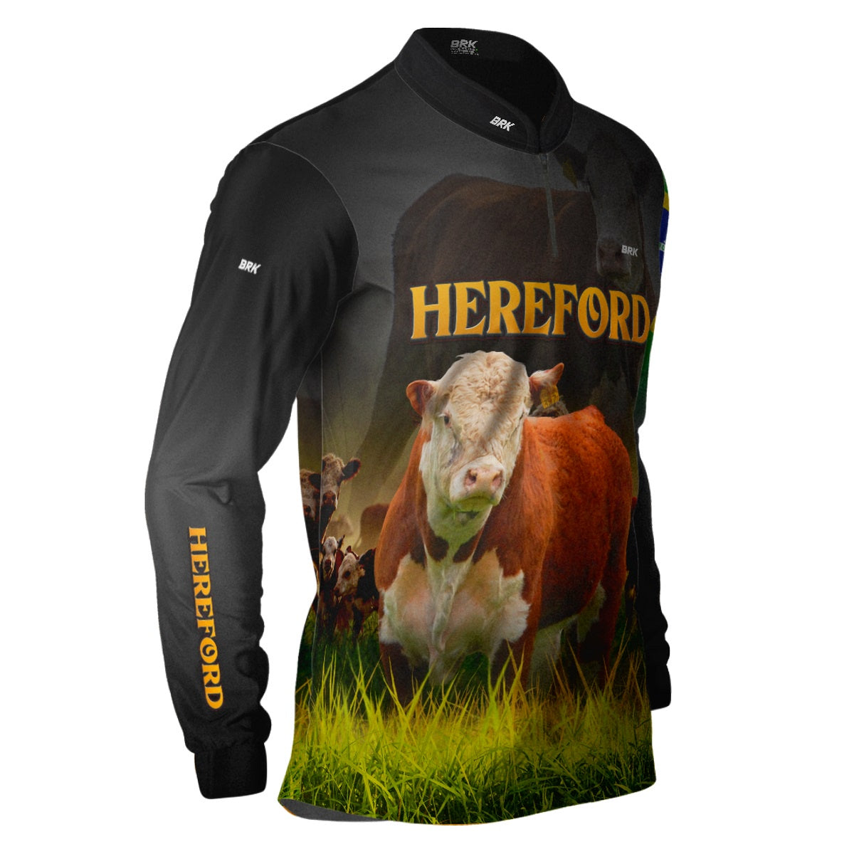 Camisa Agro Brk Raça Hereford com Proteção Solar UV50+ - BRK AGRO