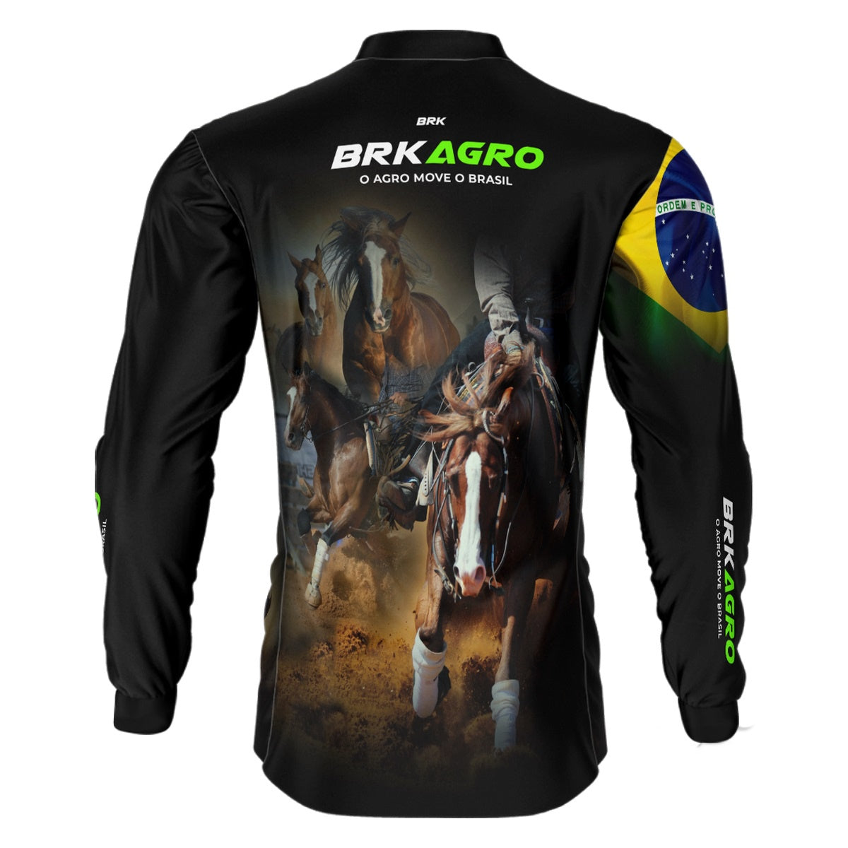 Camisa Agro Brk Agro Move o Brasil Cavalo com UV50+ - BRK AGRO