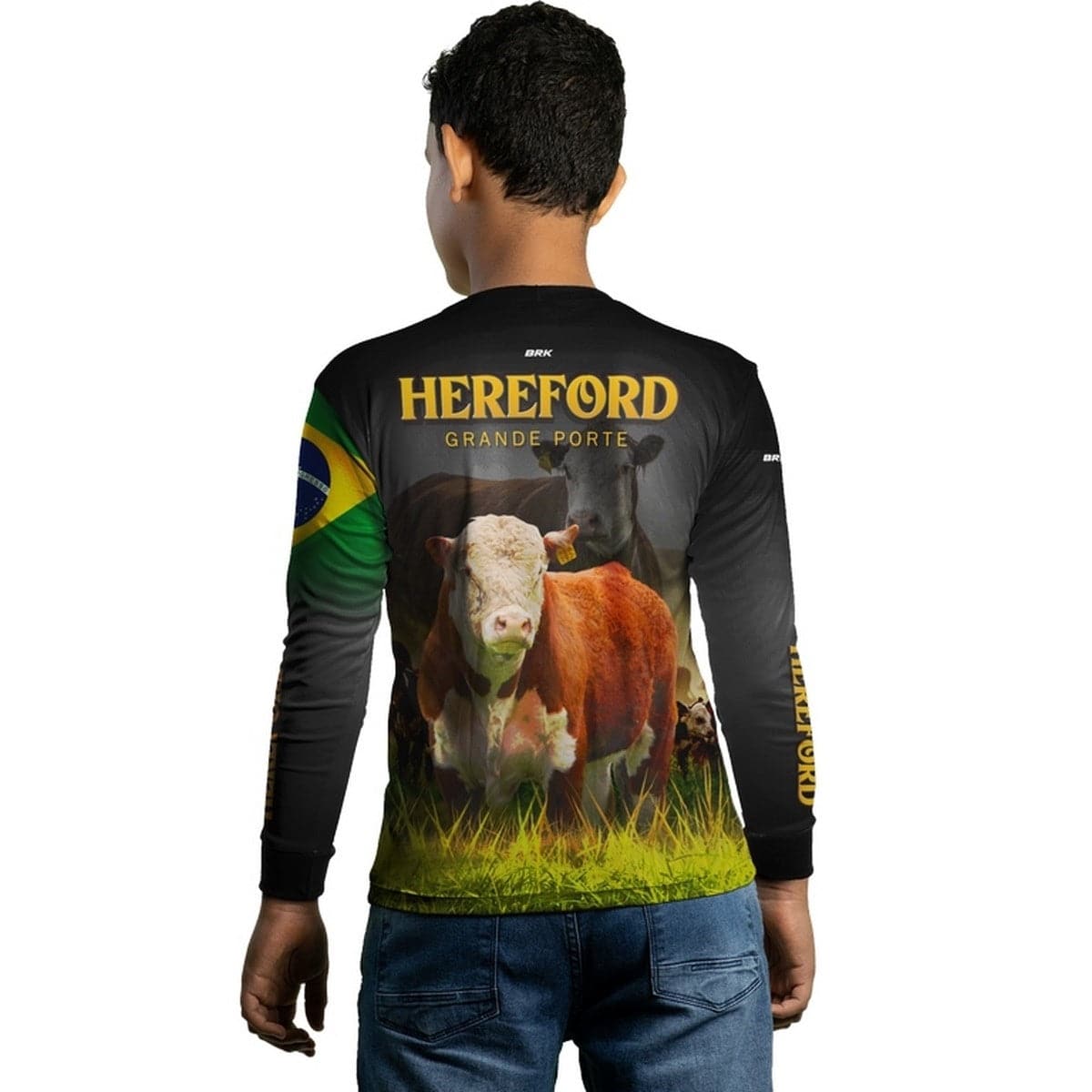 Camisa Agro Brk Raça Hereford com Proteção Solar UV50+ - BRK AGRO