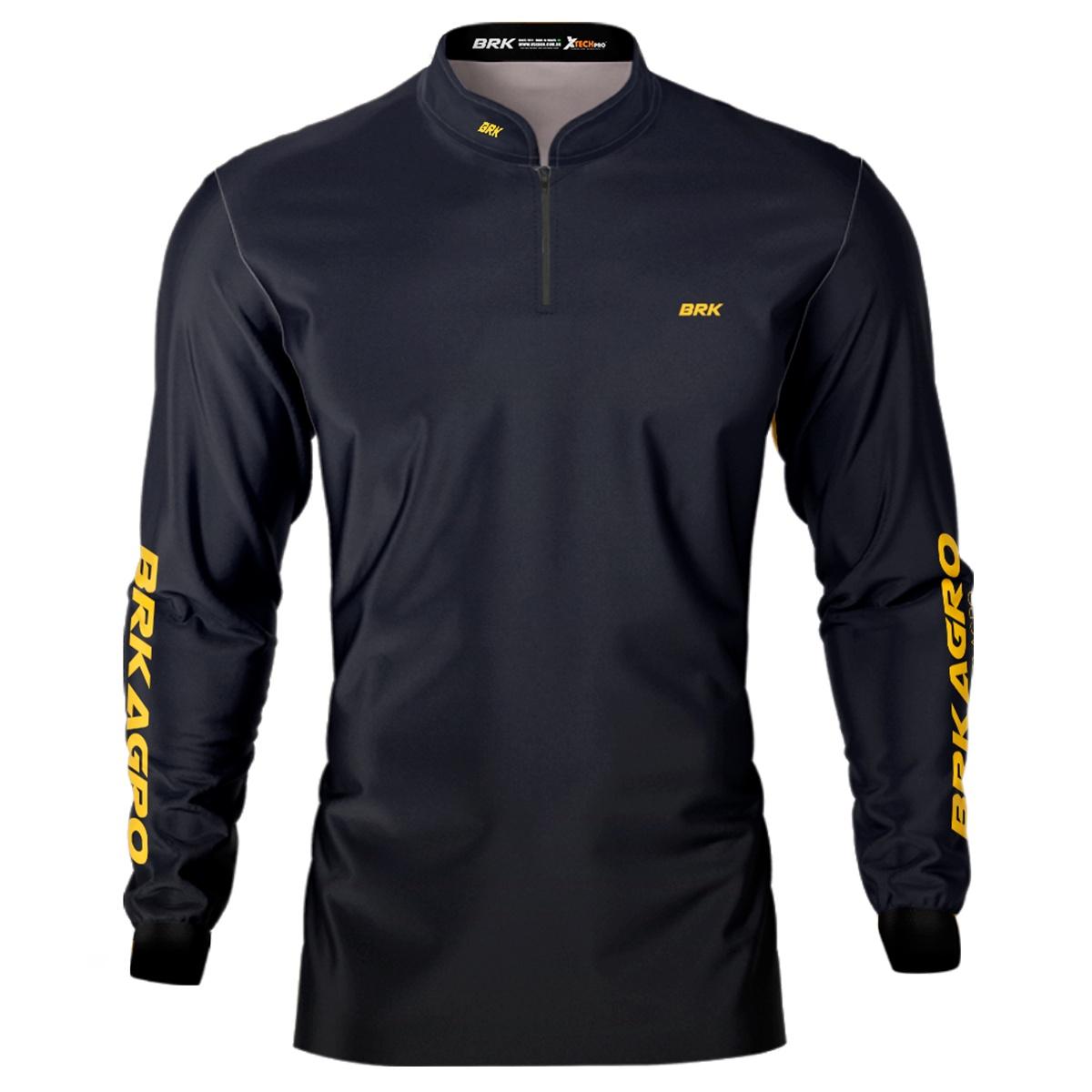 Camisa Agro Brk Azul Marinho Clean com Proteção Solar UV50+ - Brk Agro