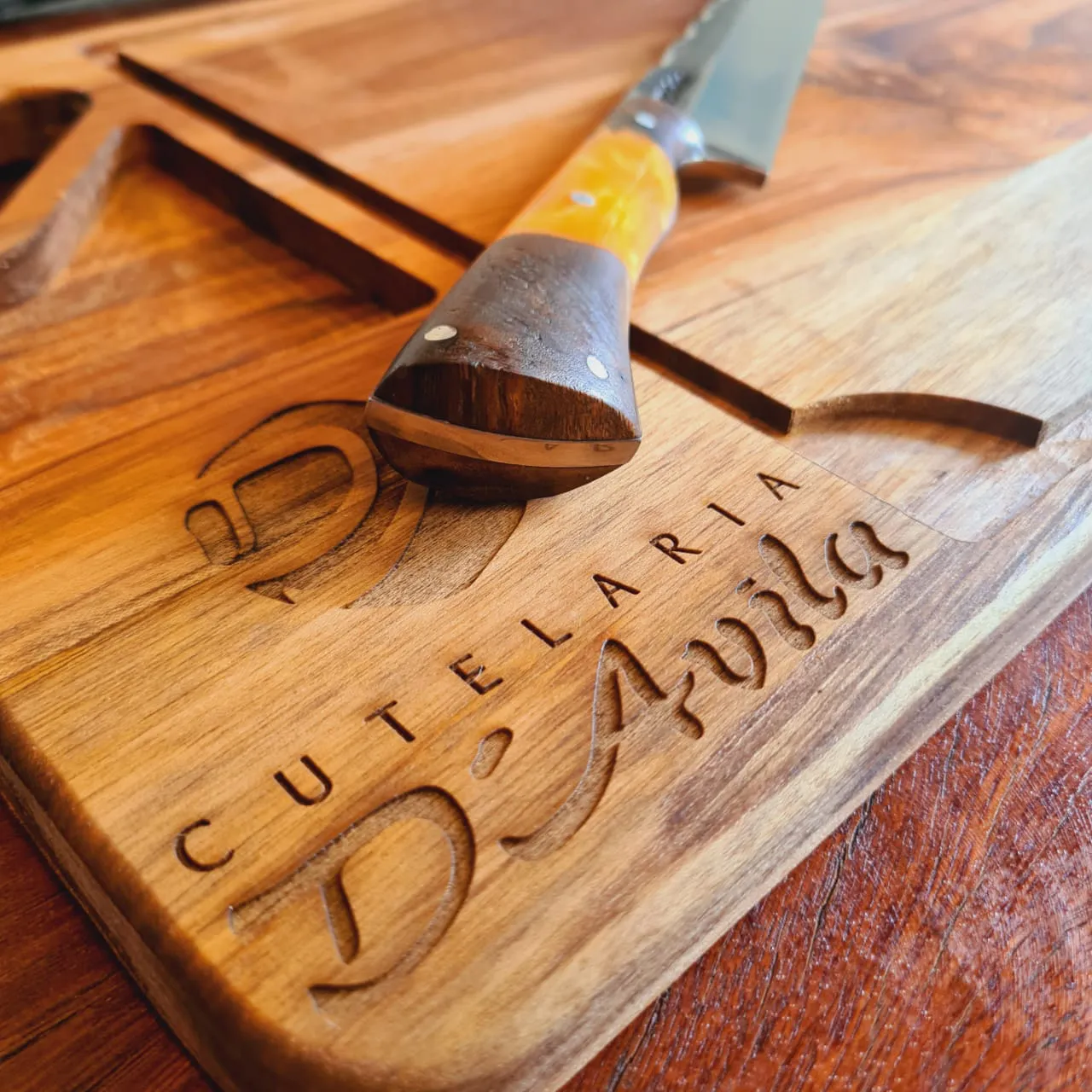 Faca Artesanal Gaúcha Churrasco Aço Carbono 8" Cabo Madeira - Brk Agro