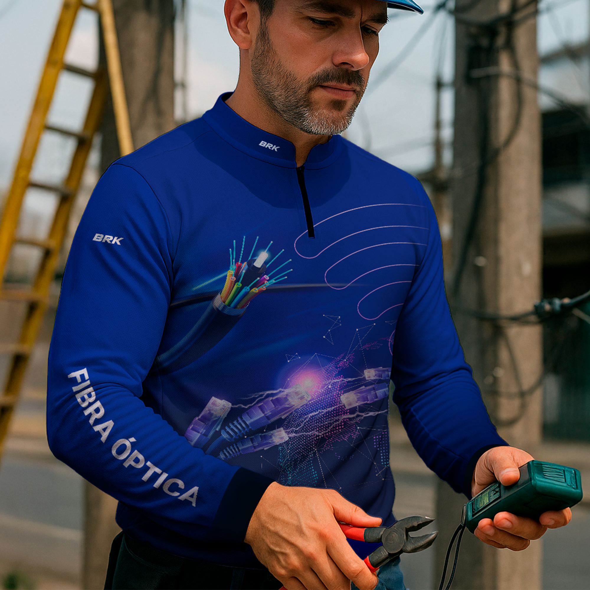Kit 5 Camisas Tecnologia Fibra Óptica com Proteção Solar UV50+ - Brk Agro