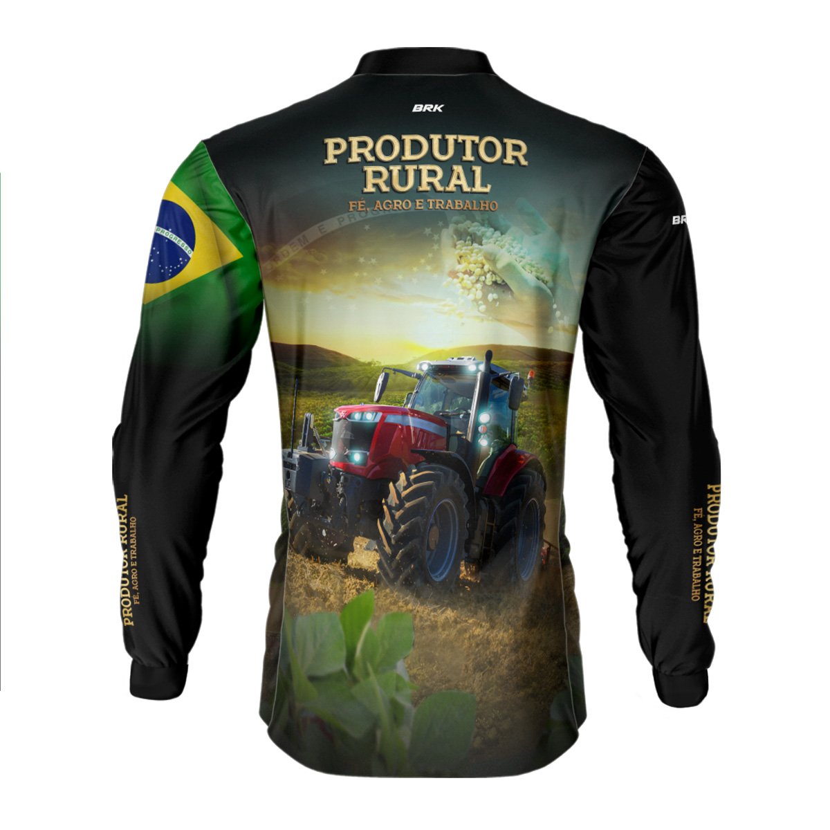 Kit 3 Camisas Produtor Rural com Proteção Solar UV50+ - Brk Agro