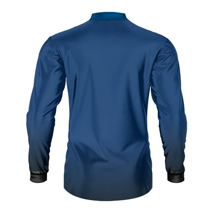 Kit Uniforme 3 Camisas Térmicas com Proteção Solar Azul e Preta - Brk Agro