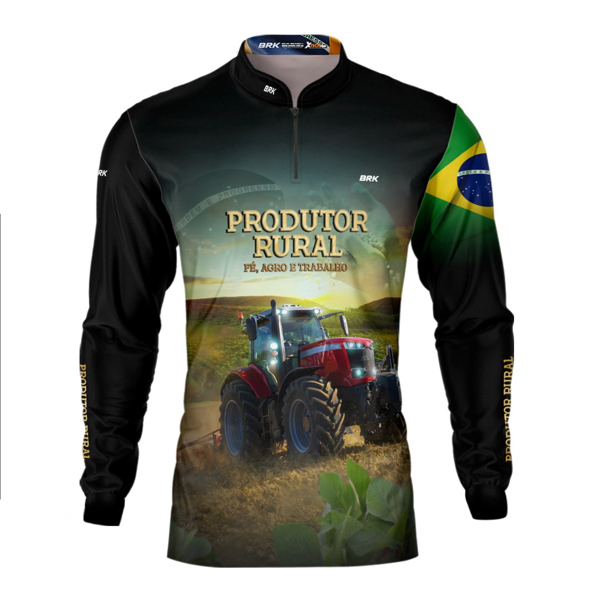 Kit 3 Camisas Produtor Rural com Proteção Solar UV50+ - Brk Agro