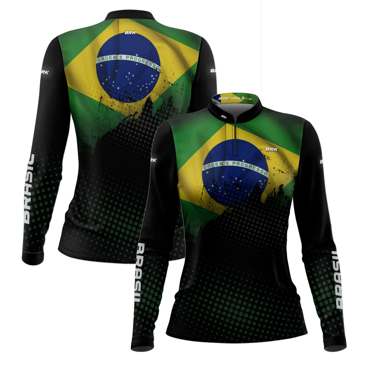 Kit Casal Camisas UV50+ Brk Brasil - Brk Agro