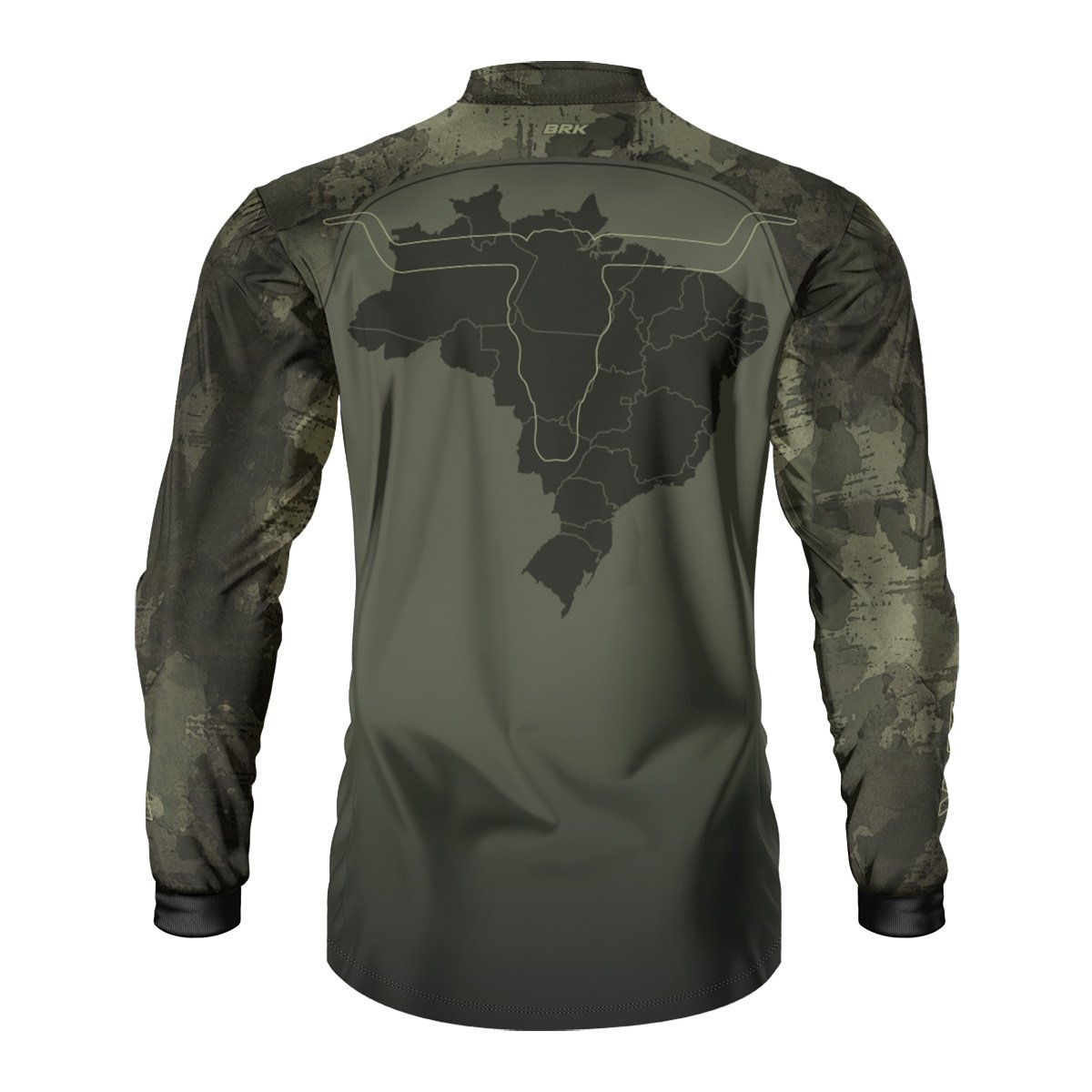 Kit 2 Camisas Básicas Brk Brasil Long Horn Verde com UV50+ - Brk Agro