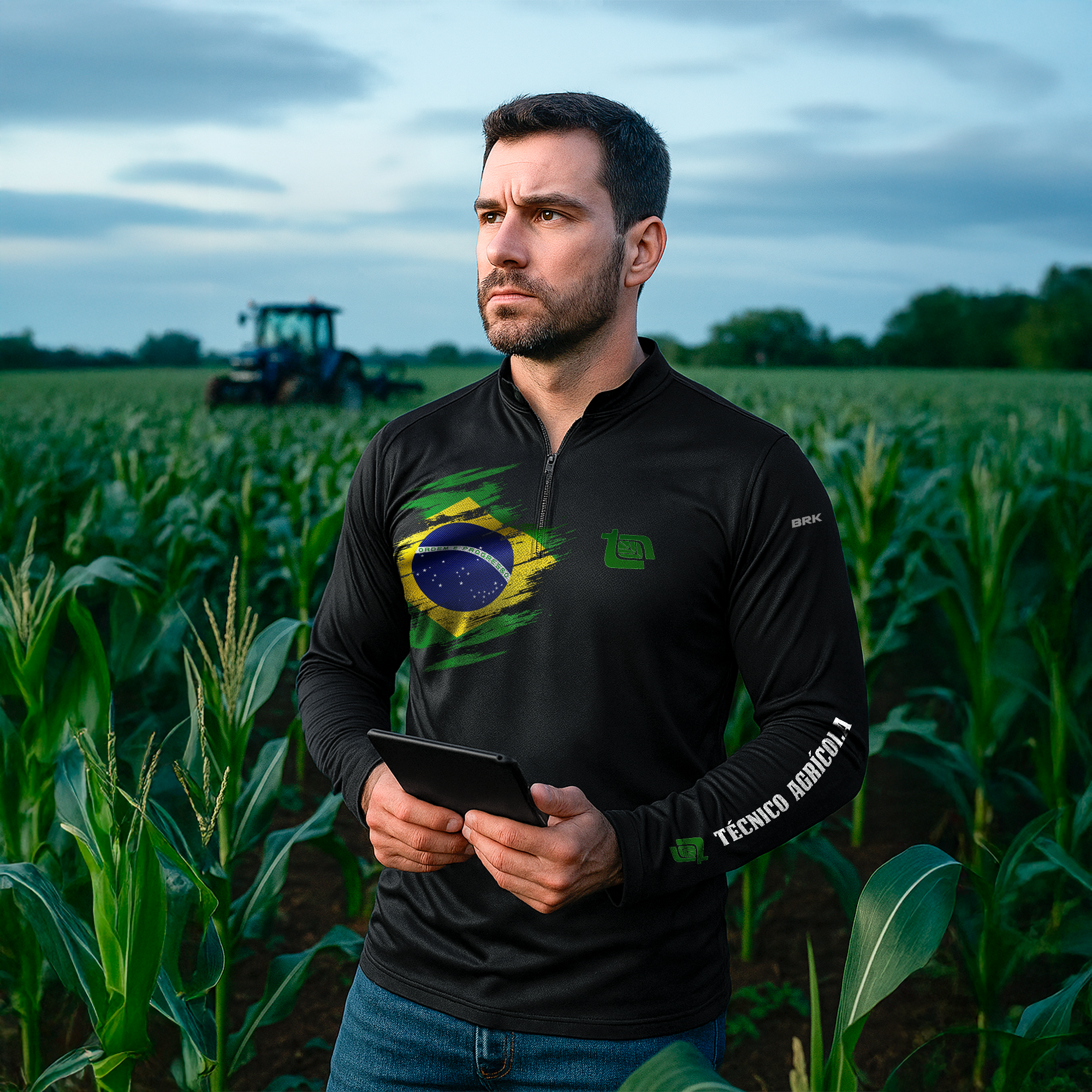 Kit 5 Camisas Tecnico Agrícola com Proteção Solar UV50+ - Brk Agro
