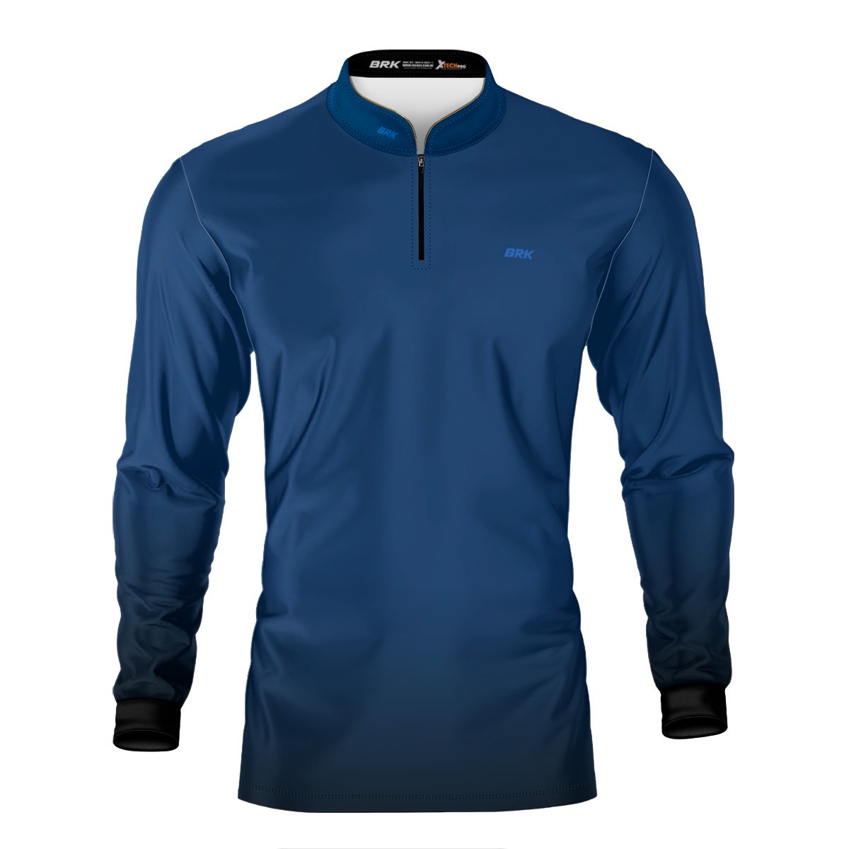 Kit Uniforme 3 Camisas Térmicas com Proteção Solar Azul e Preta - Brk Agro