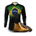 Kit Agro Brk: Camisa Brasil + Botina Couro Legítimo Caramelo - Brk Agro