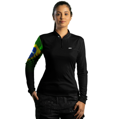 Kit Casal Camisas UV50+ Brk Bandeira do Brasil - Brk Agro