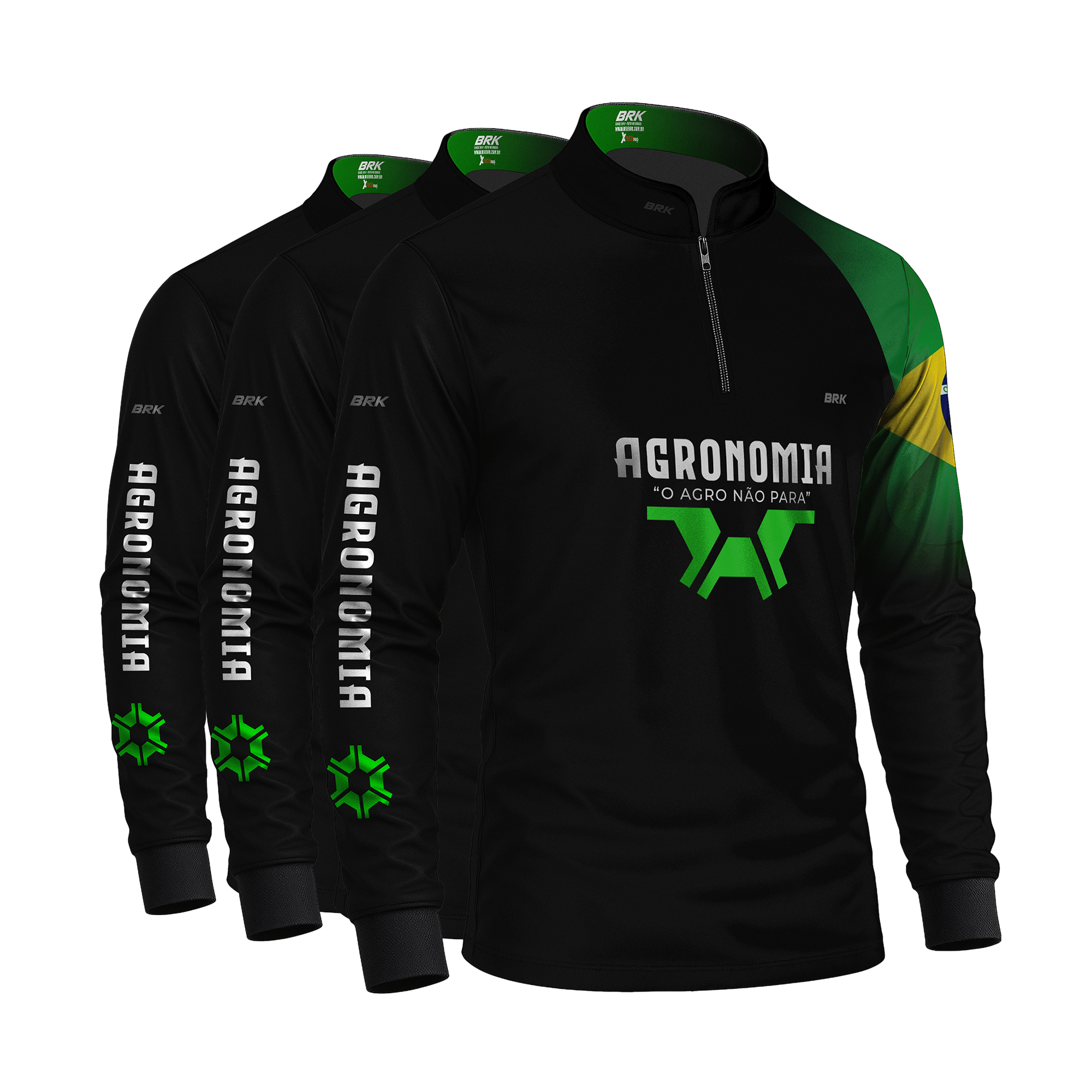 Kit Uniforme 3 Camisas Agronomia com Proteção UV50 - Brk Agro