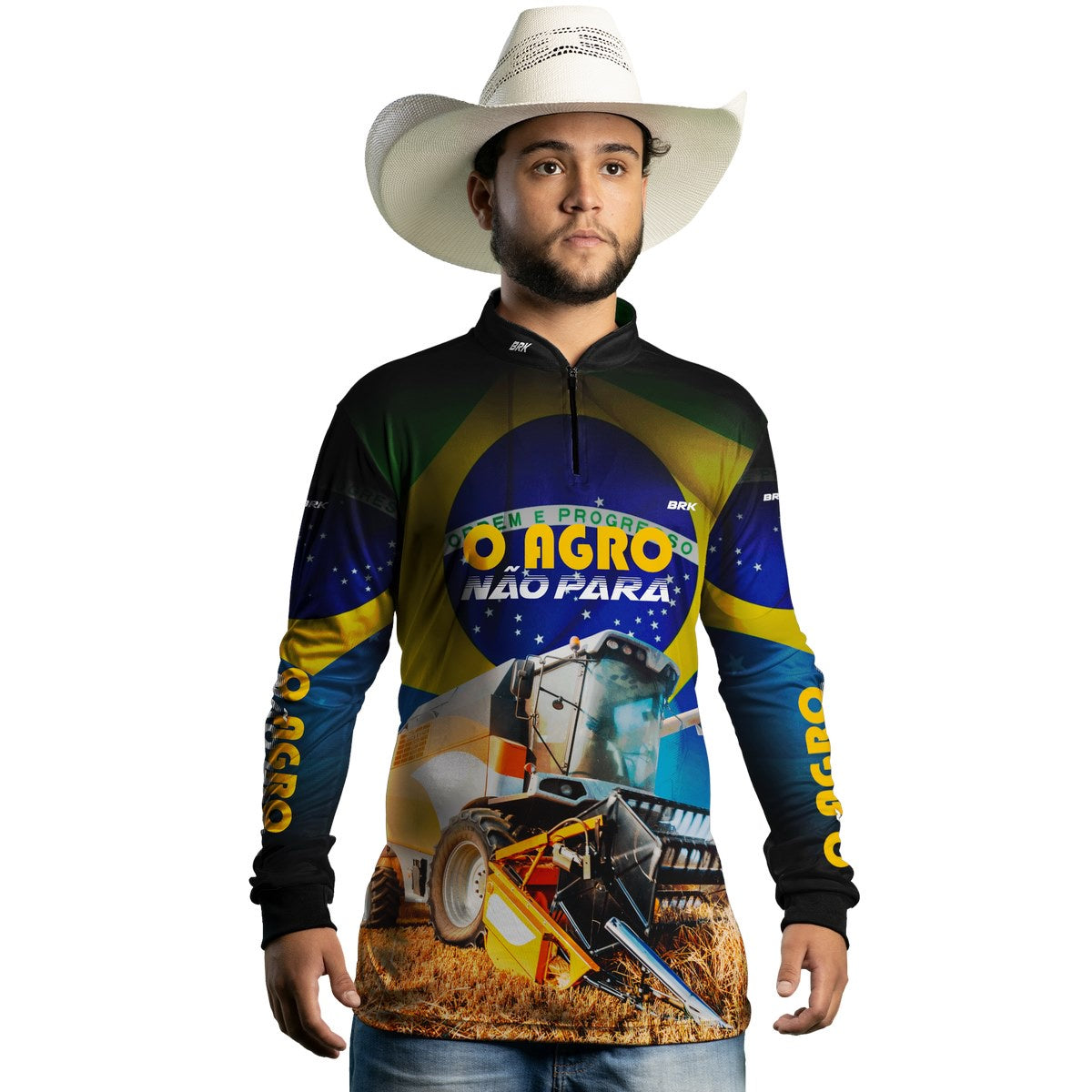 Camisa Agro Brk O Agro Não Para Proteção Solar UV50+ - BRK AGRO