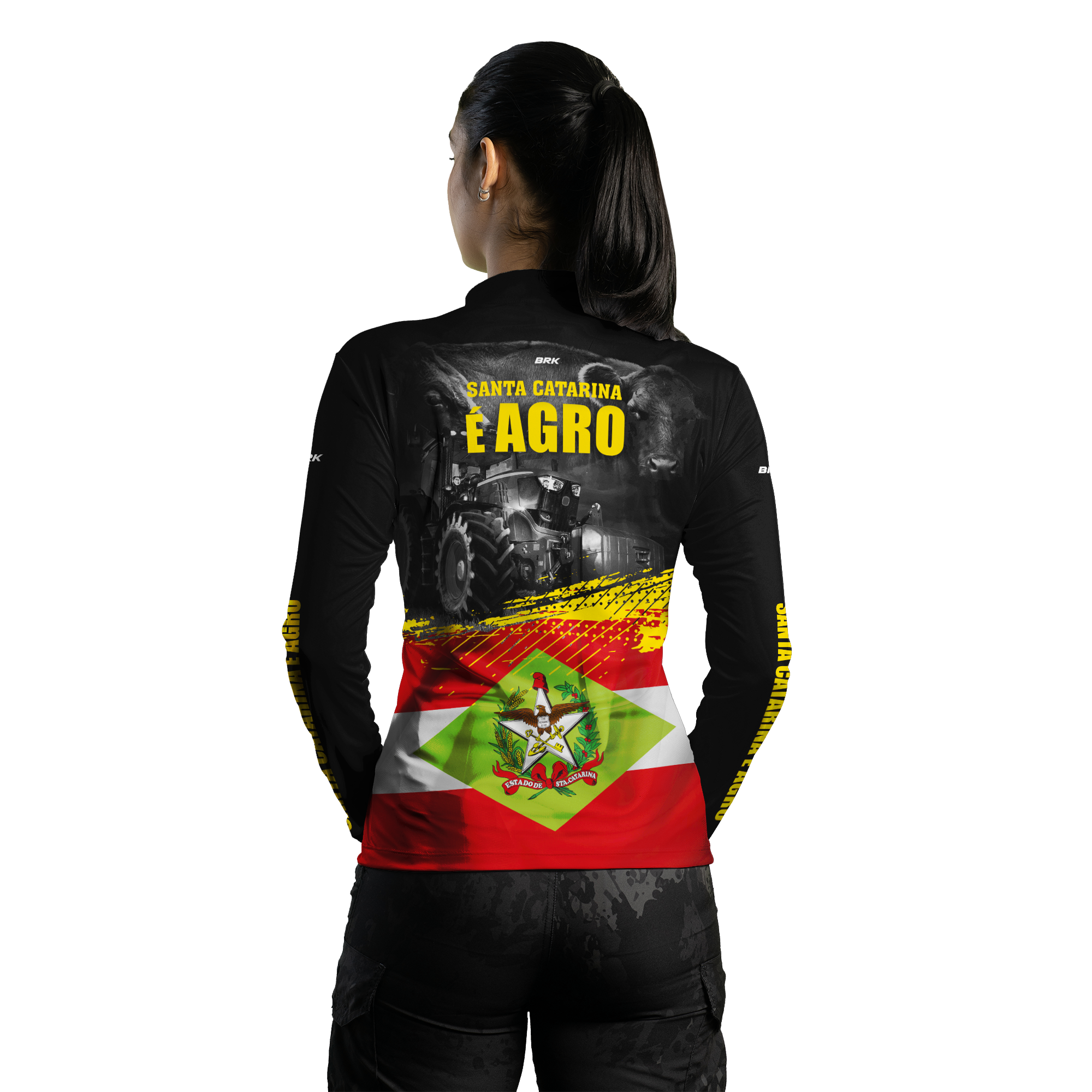 Camisa Agro Brk Santa Catarina é Agro com Proteção Solar UV50+ - BRK AGRO