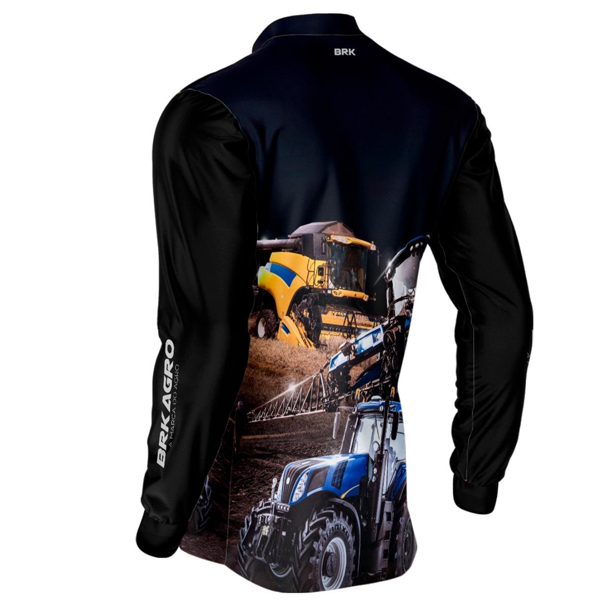Camisa Agro Brk Maquinário Agrícola com Proteção Solar UV50+ - Brk Agro