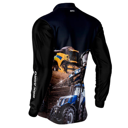 Camisa Agro Brk Maquinário Agrícola com Proteção Solar UV50+ - Brk Agro