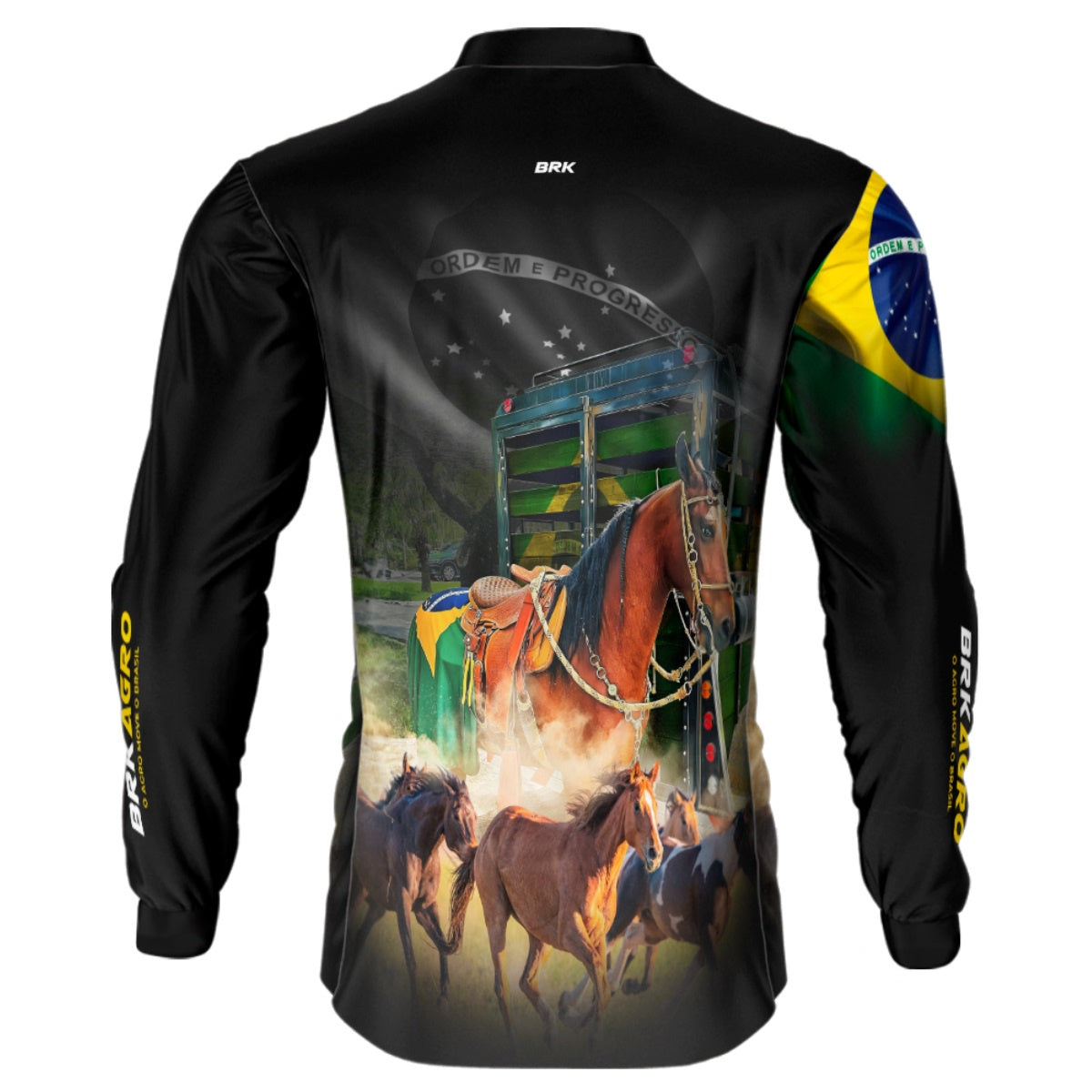 Camisa Agro Brk Cavalos Comitiva com UV50+ - BRK AGRO