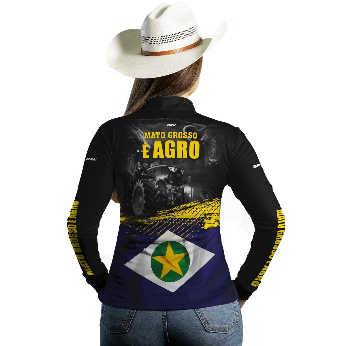 Camisa Agro Brk Mato Grosso é Agro com Proteção Solar UV50+ - BRK AGRO