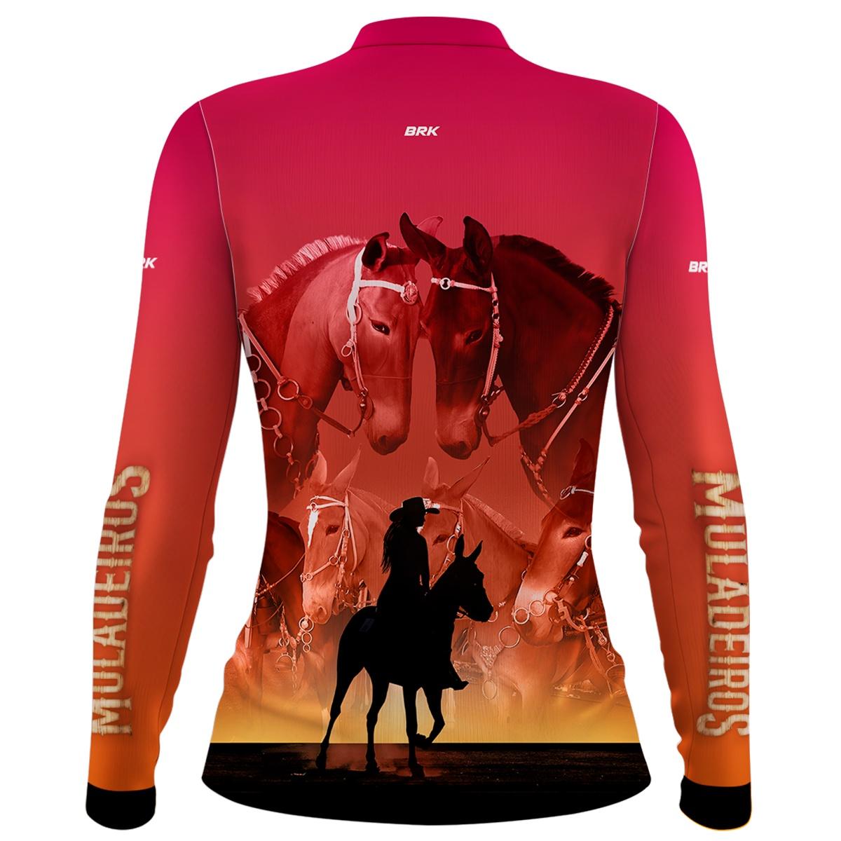 Camisa Agro Brk Feminina Muladeiros com UV50+ - BRK AGRO