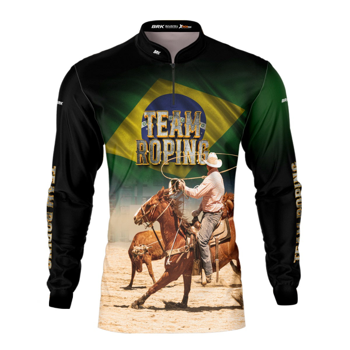 Camisa Agro Brk Team Roping BR Proteção UV50+ - BRK AGRO