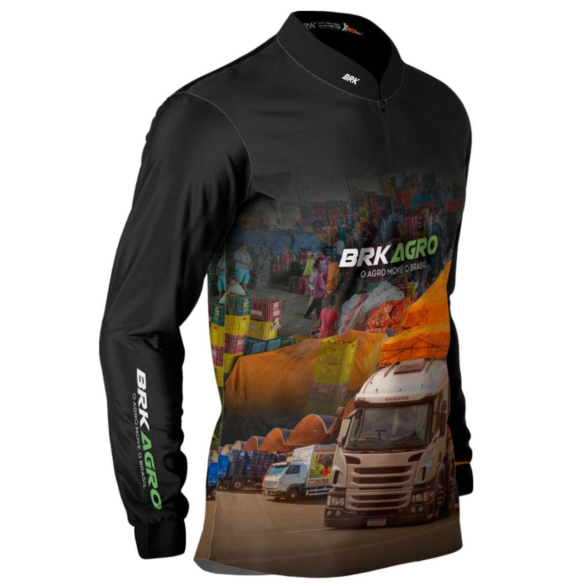 Camisa Agro Brk Ceasa Caminhão com Proteção Solar UV50+ - Brk Agro