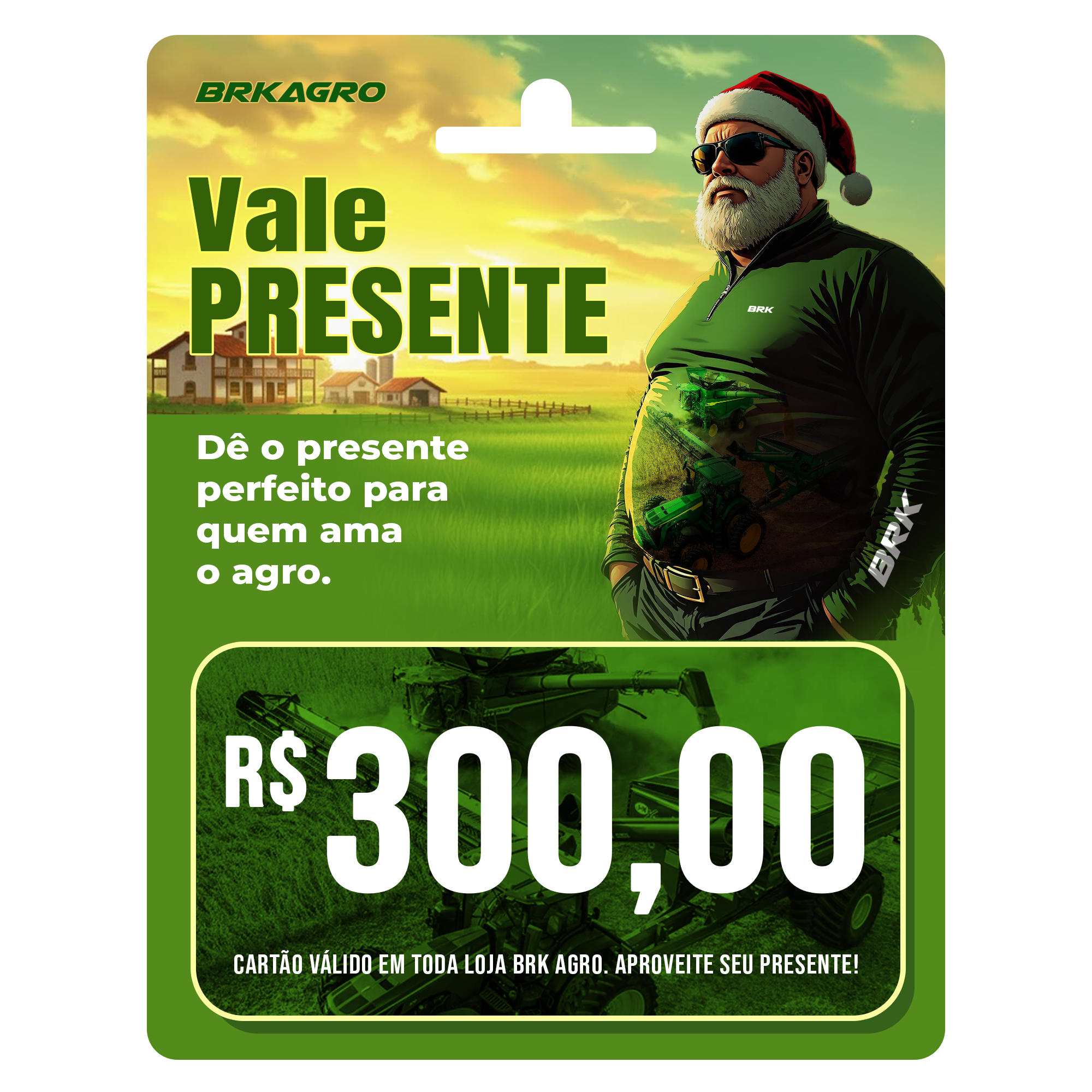 Vale Presente BRK® — R$ 300,00