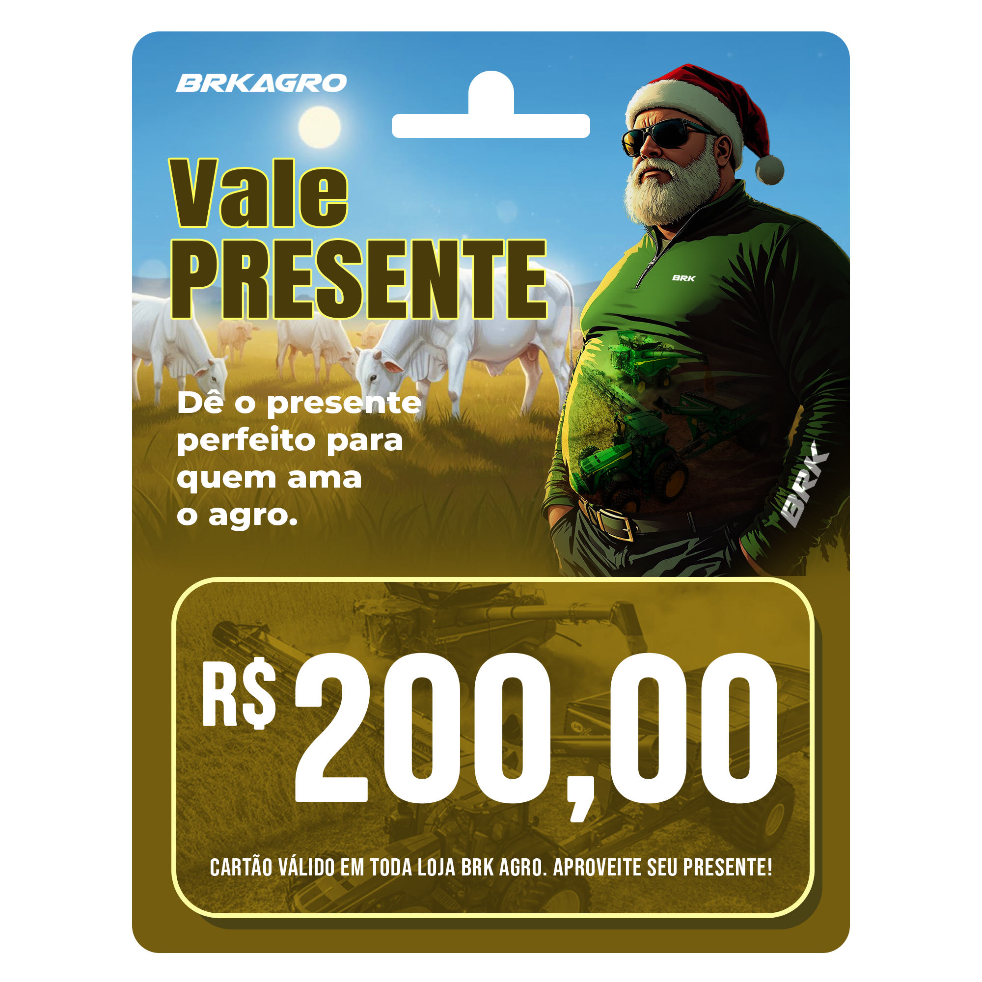 Vale Presente BRK® — R$ 200,00