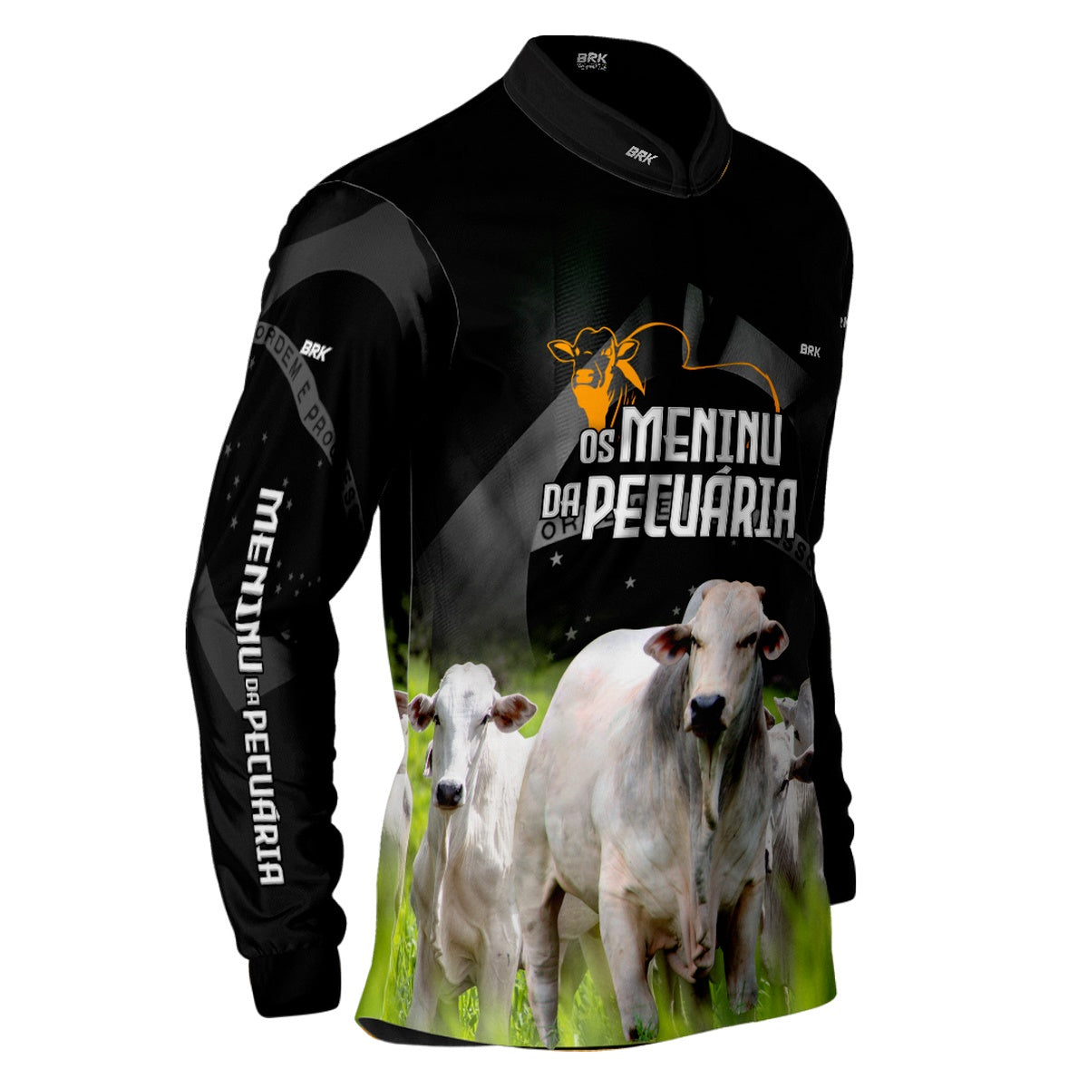 Camisa Agro Brk Os Meninu Da Pecuária Nelore com Proteção Solar UV50+ - Brk Agro
