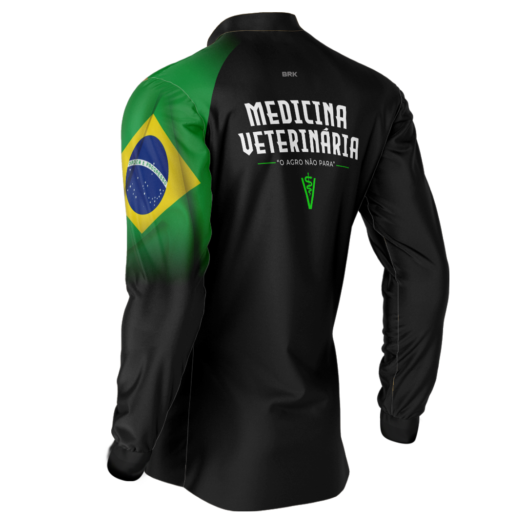 Camisa Agro Brk Medicina Veterinária com Proteção Solar UV50+ - Brk Agro