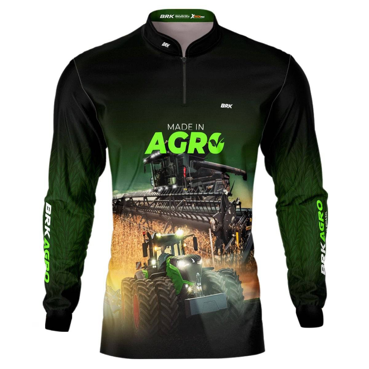 Camisa Agro Brk Made in Agro Produtor de Soja com Proteção Solar UV50+ - Brk Agro