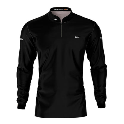 Camisa Agro Brk Manga Longa Preta com Proteção Solar UV50+ Envio Imediato - Brk Agro