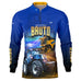 Camisa Agro Brk Sistema é Bruto Trator Azul com UV50+ - Brk Agro